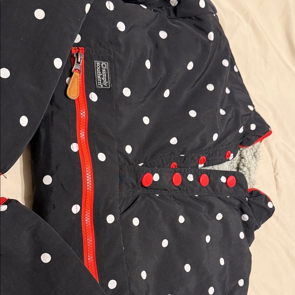 Simply Southern Black and White Polka Dot Raincoat - Picture 2 of 6